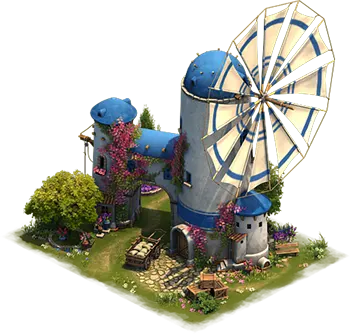 Blauregen-Windmühle