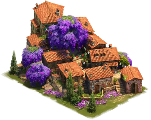 Blütenreiches Fiore-Dorf