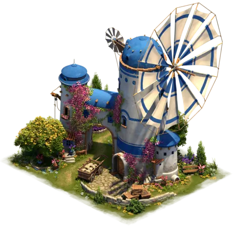 Blauregen-Windmühle Platin
